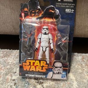 Hasbro Star Wars Saga Legends Stormtrooper Figure - White and Black